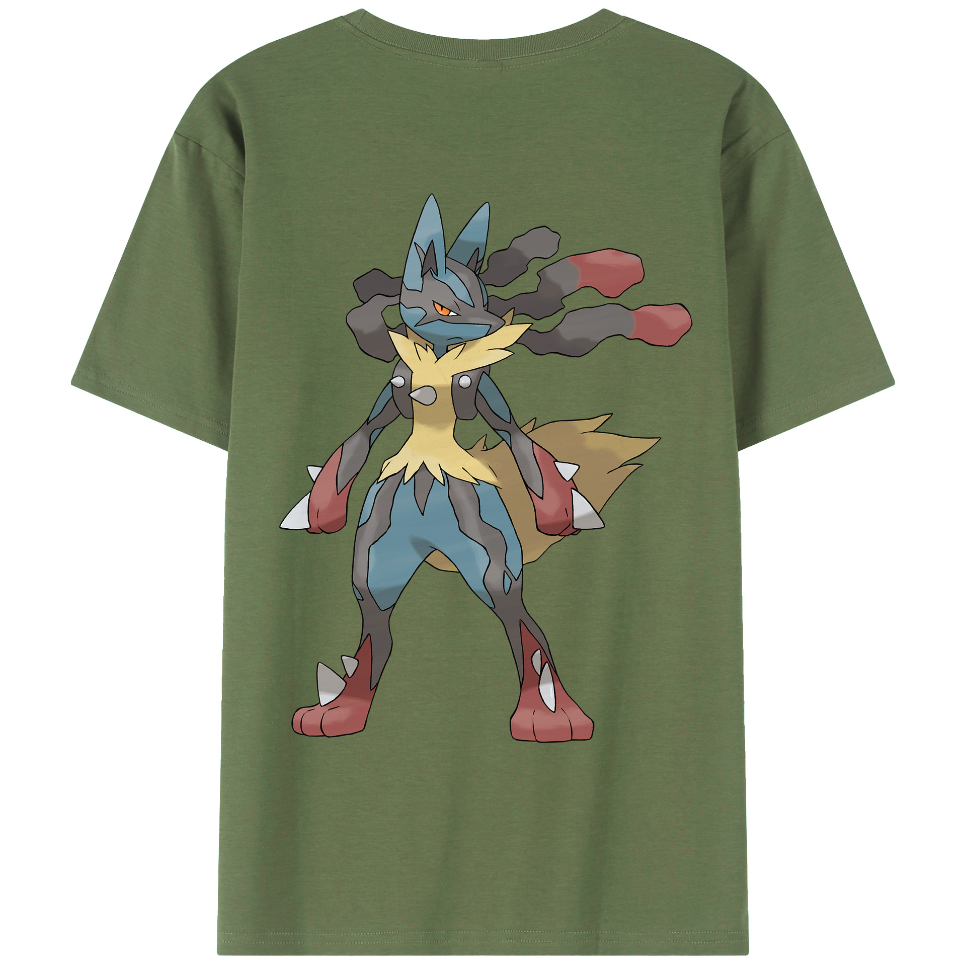 （画像用） ポケットモンスター Pokémon 綿100％ メンズ半袖Tシャツ（バックプリント） 通気性